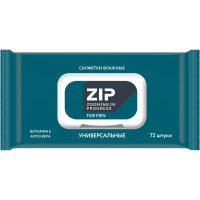 ZIP Влажные салфетки мужские Универсальные 72шт с клапаном